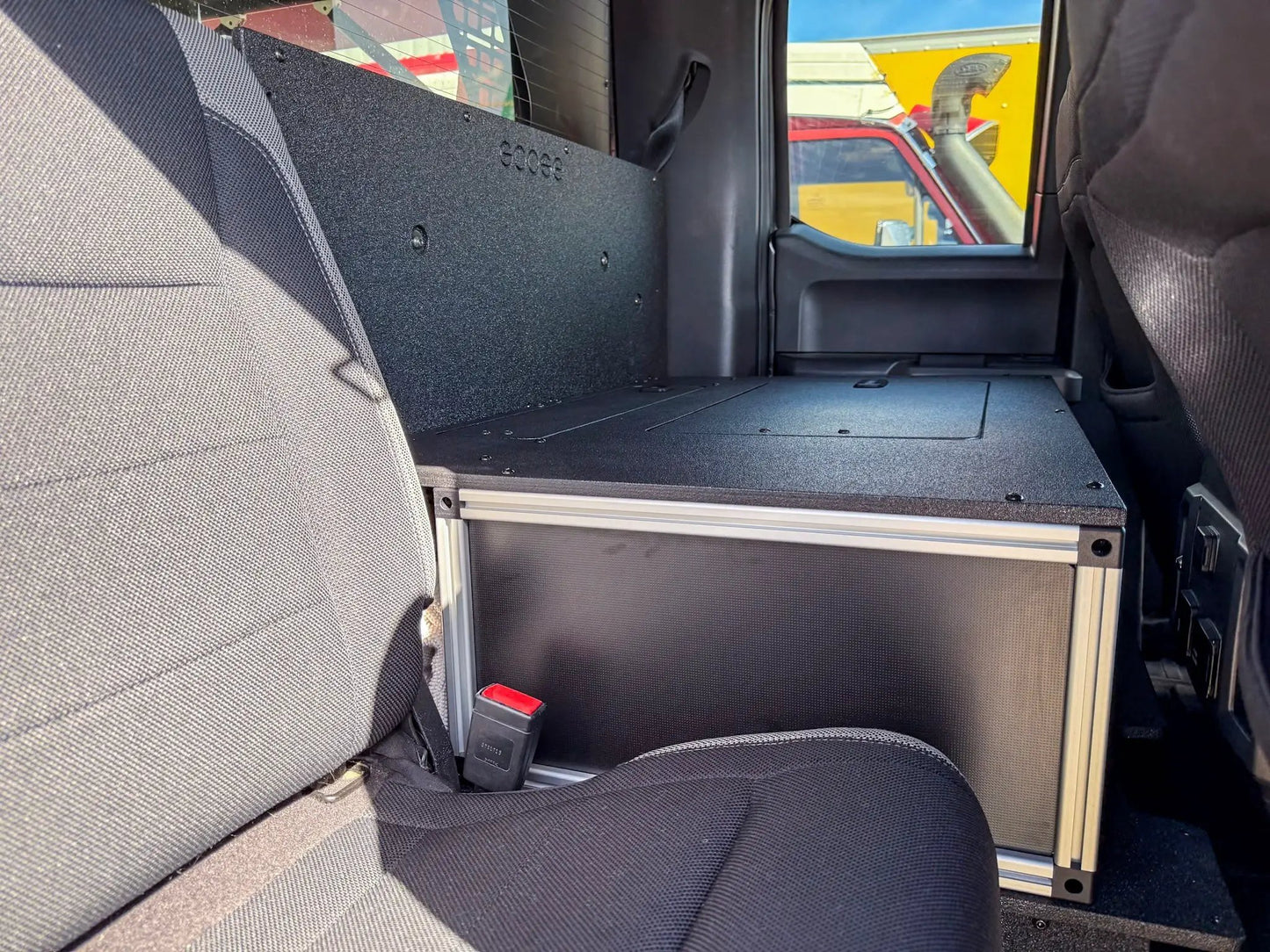 Ford - F150 - 2015-Present - 13th-14th Gen - Super Cab - without the center mounted B&O Subwoofer - Explore Series - Single Drawer Module - With Fitted Top Plate by Goose Gear