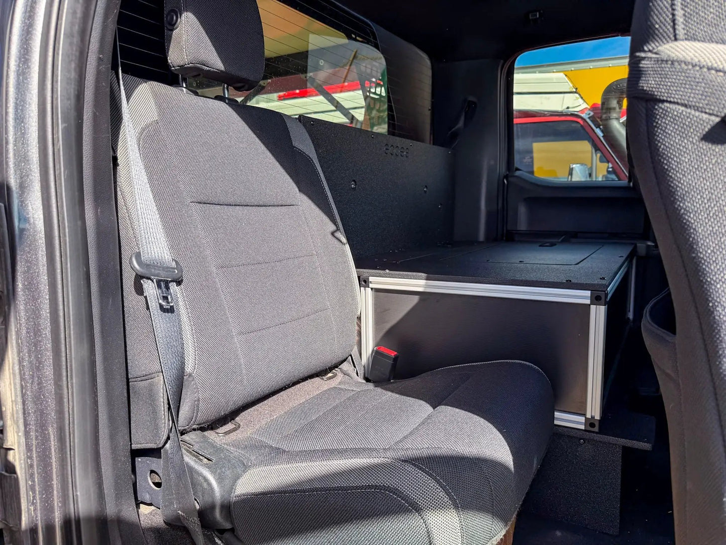 Ford - F150 - 2015-Present - 13th-14th Gen - Super Cab - without the center mounted B&O Subwoofer - Explore Series - Single Drawer Module - With Fitted Top Plate by Goose Gear
