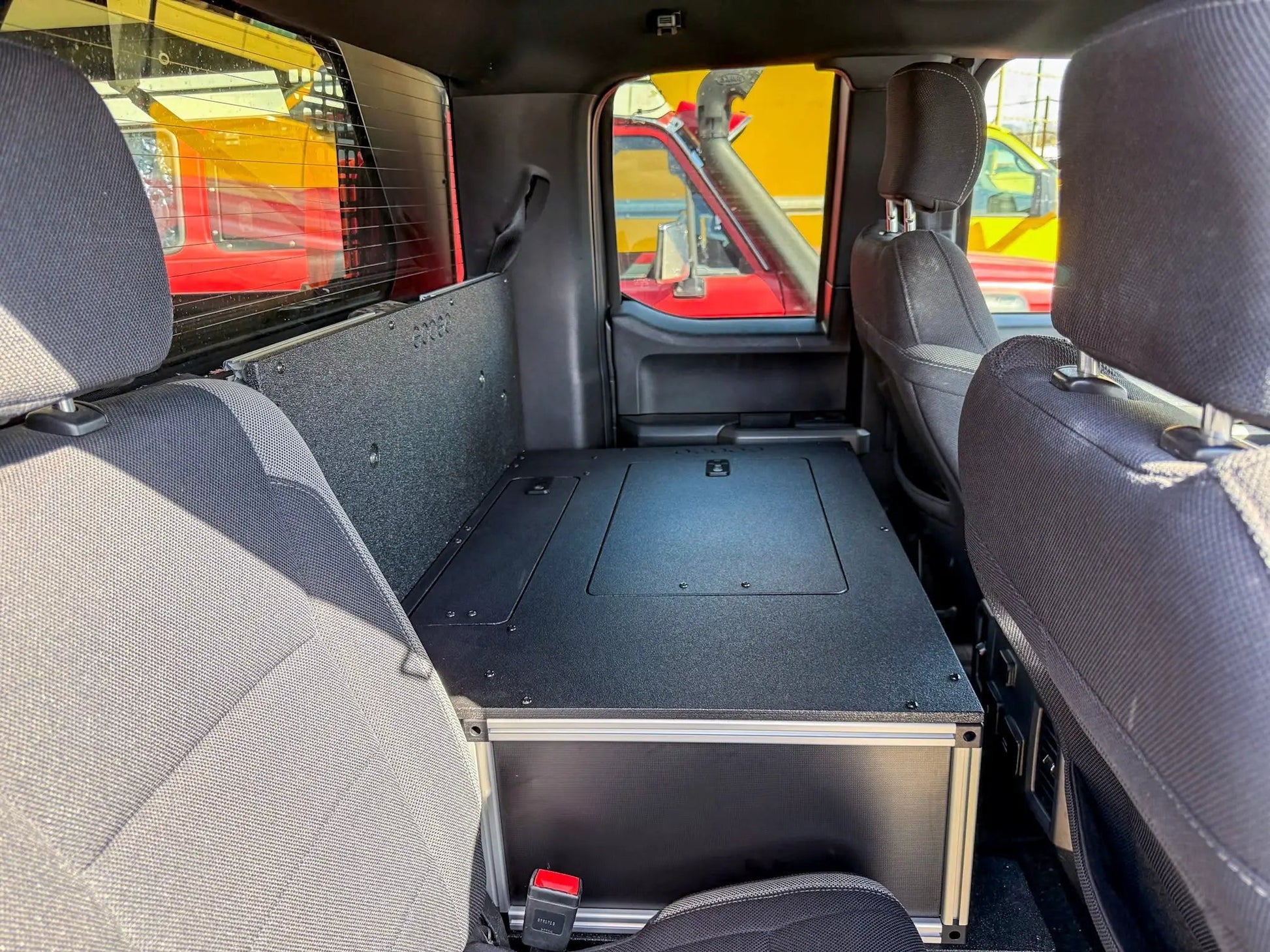 Ford - F150 - 2015-Present - 13th-14th Gen - Super Cab - without the center mounted B&O Subwoofer - Explore Series - Single Drawer Module - With Fitted Top Plate by Goose Gear