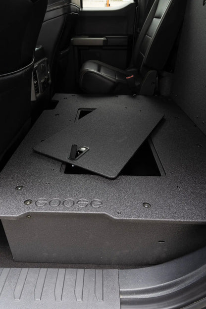 Ford F150 2015-Present 13th & 14th Gen. SuperCab - Second Row Seat Delete Plate System by Goose Gear