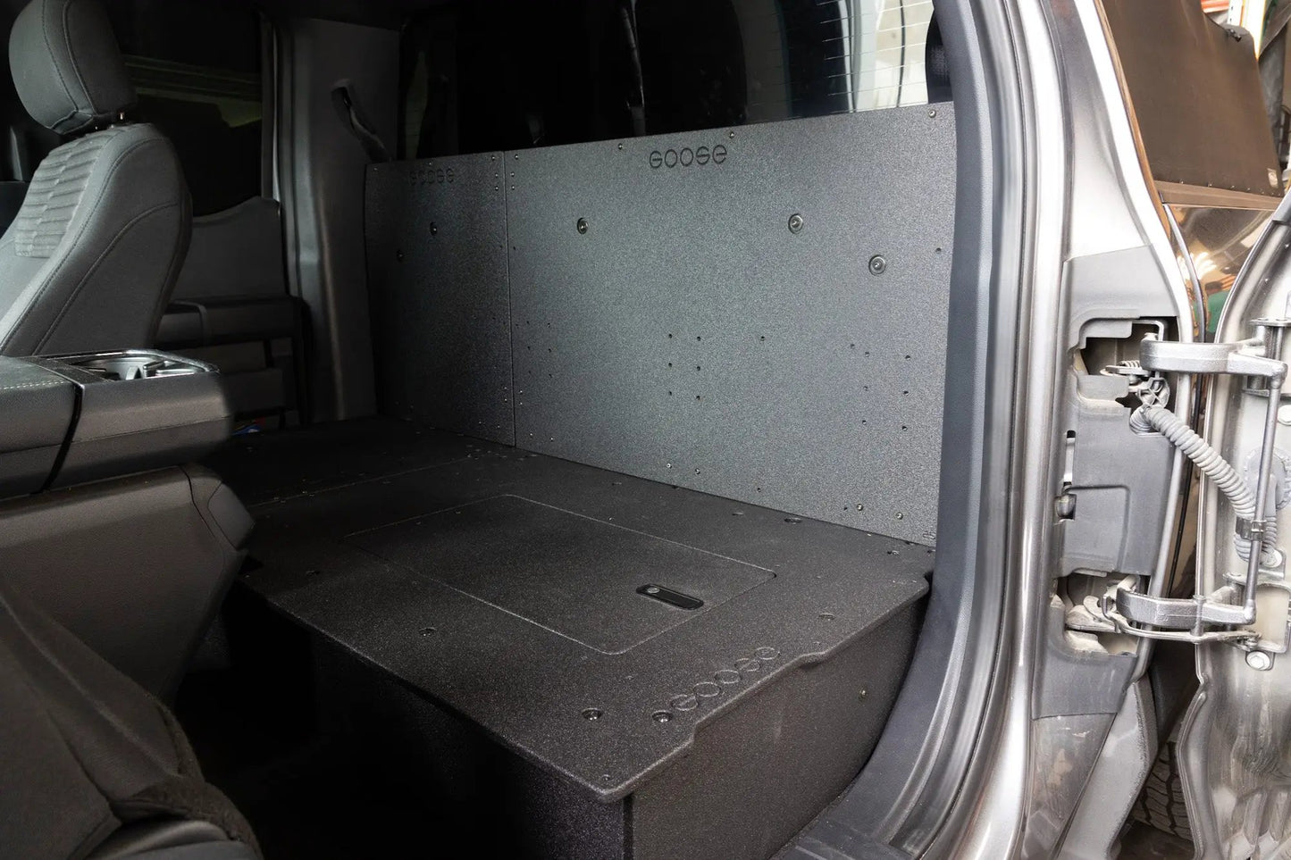 Ford F150 2015-Present 13th & 14th Gen. SuperCab - Second Row Seat Delete Plate System by Goose Gear