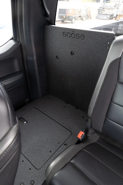 Ford F150 2015-Present 13th & 14th Gen. SuperCab - Second Row Seat Delete Plate System by Goose Gear