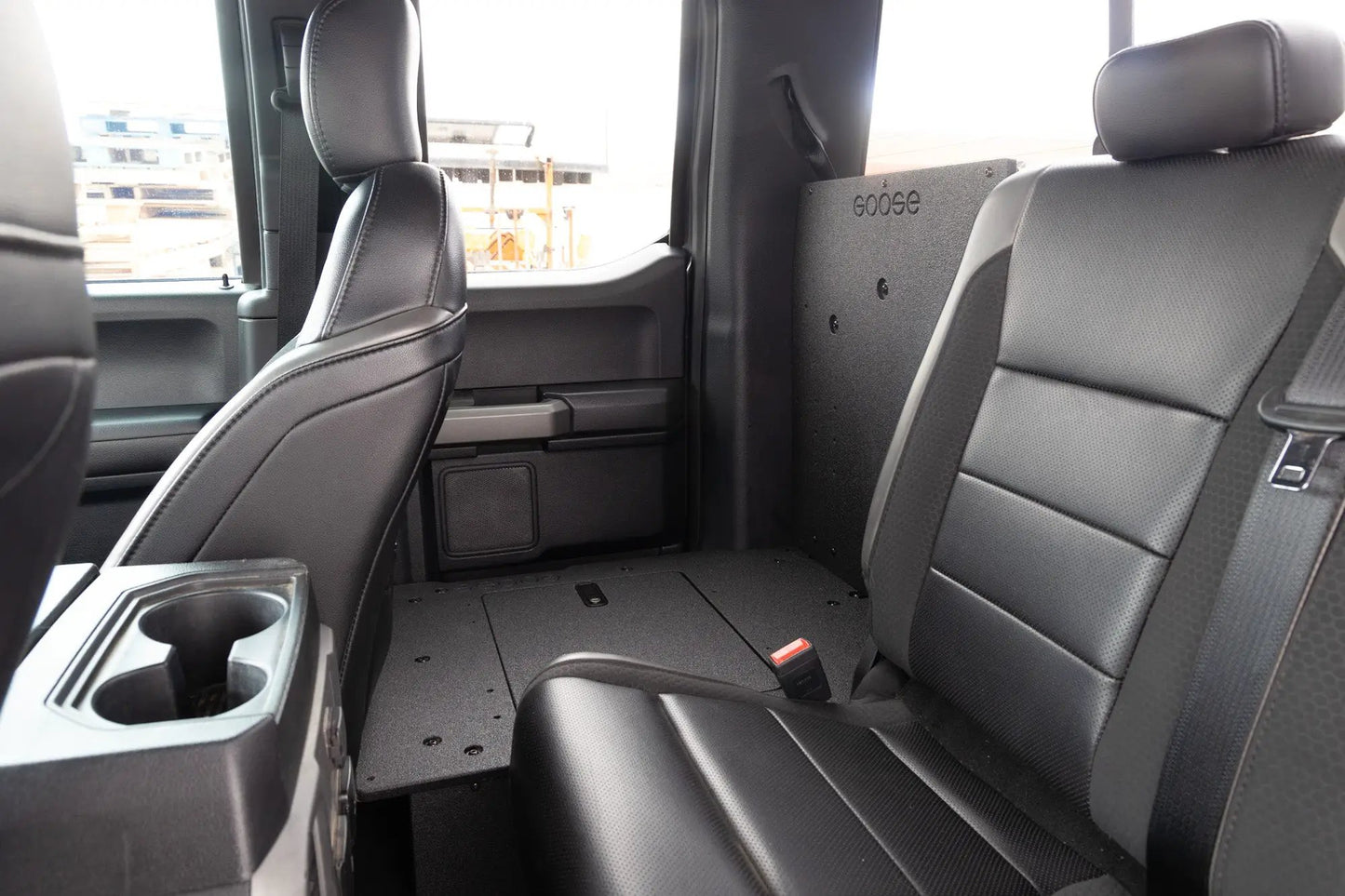 Ford F150 2015-Present 13th & 14th Gen. SuperCab - Second Row Seat Delete Plate System by Goose Gear