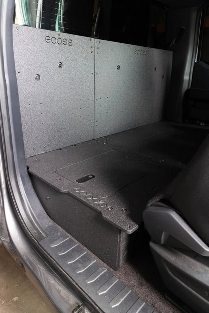 Ford F150 2015-Present 13th & 14th Gen. SuperCab - Second Row Seat Delete Plate System by Goose Gear