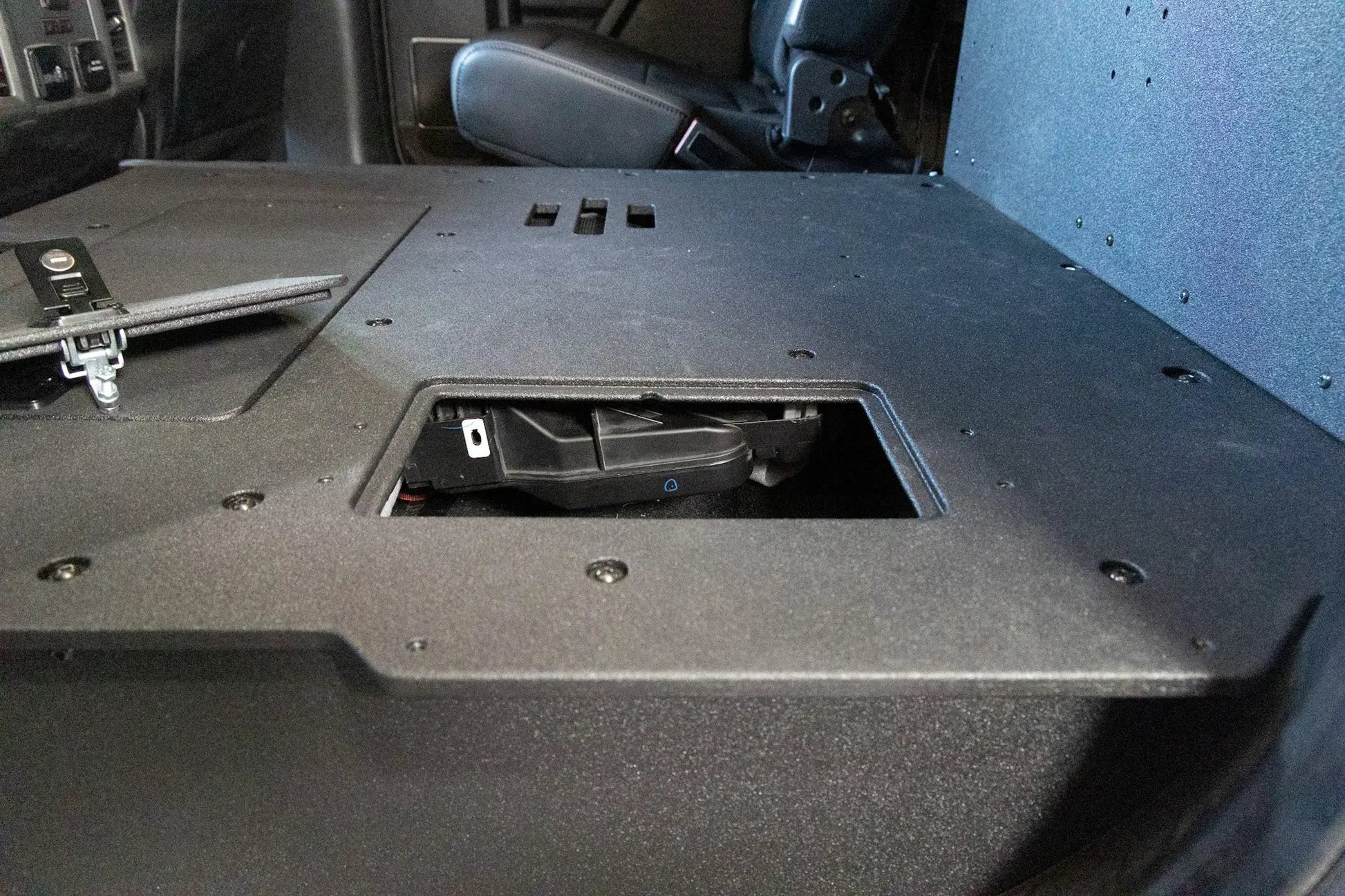 Ford F150 Raptor 2015-2020 2nd Gen. SuperCrew - Second Row Seat Delete Plate System by Goose Gear