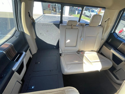 Ford F150 Raptor 2015-2020 2nd Gen. SuperCrew - Second Row Seat Delete Plate System by Goose Gear
