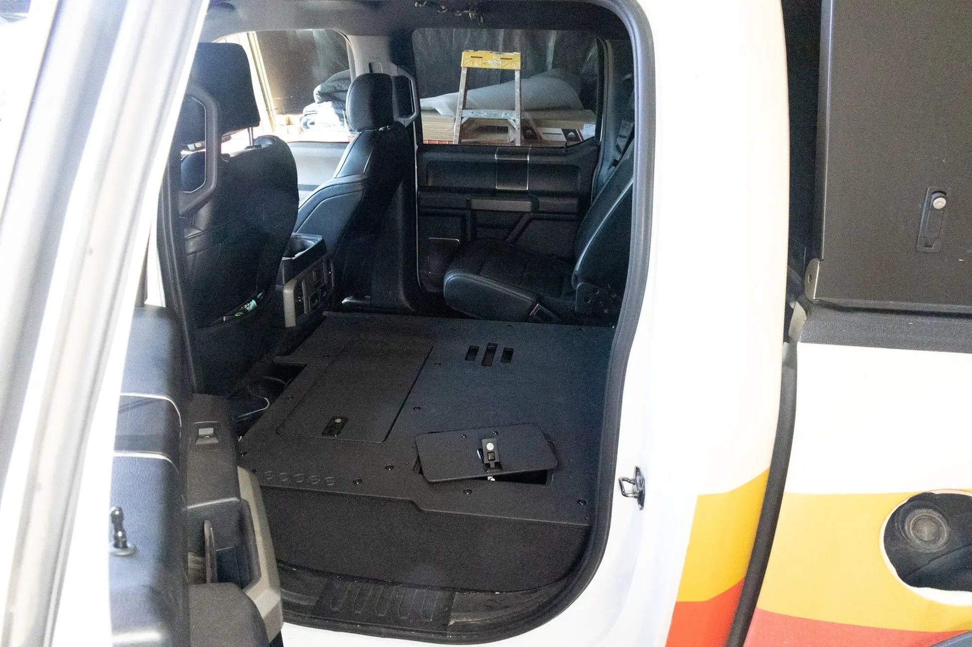 Ford F150 Raptor 2015-2020 2nd Gen. SuperCrew - Second Row Seat Delete Plate System by Goose Gear