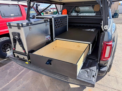 Ford F150 Raptor 2015-2020 2nd Gen. SuperCrew - Truck Bed Sleep Deck Drawer with Cubbie by Goose Gear