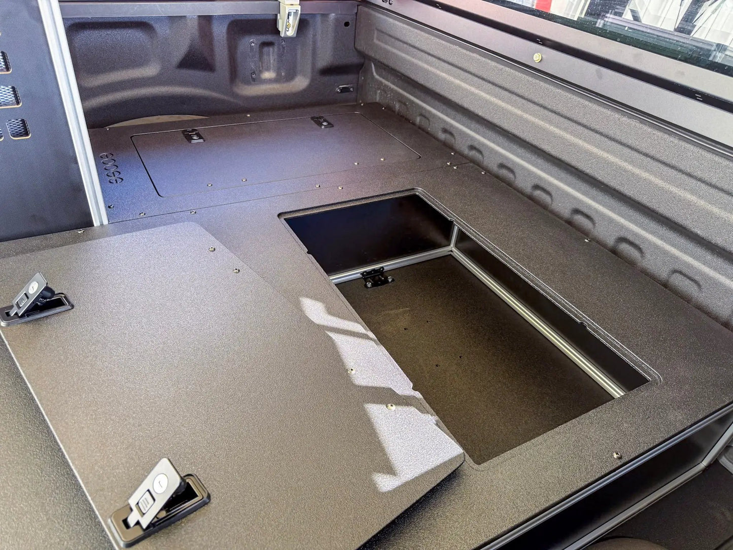 Ford F150 Raptor 2015-2020 2nd Gen. SuperCrew - Truck Bed Sleep Deck Drawer with Cubbie by Goose Gear