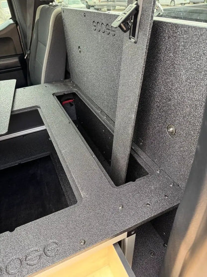 Ford - F250-F550 - 2017-Present - 4th-5th Gen - Super Cab - without the center mounted B&O Subwoofer - Explore Series - Single Drawer Module - With Fitted Top Plate by Goose Gear