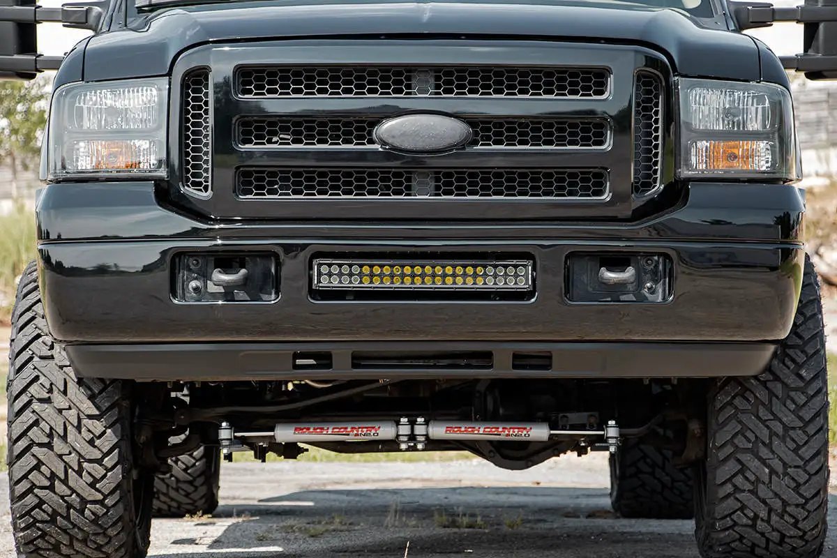 Rough Country LED Light Kit | Bumper Mount | 20" Spectrum Dual Row | Ford F-250/F-350 Super Duty (05-07) by Rough Country