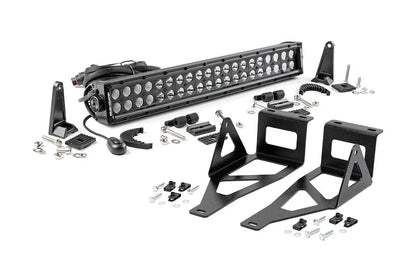 Rough Country LED Light Kit | Bumper Mount | 20" Black Dual Row | Ford F-250/F-350 Super Duty (05-07) by Rough Country