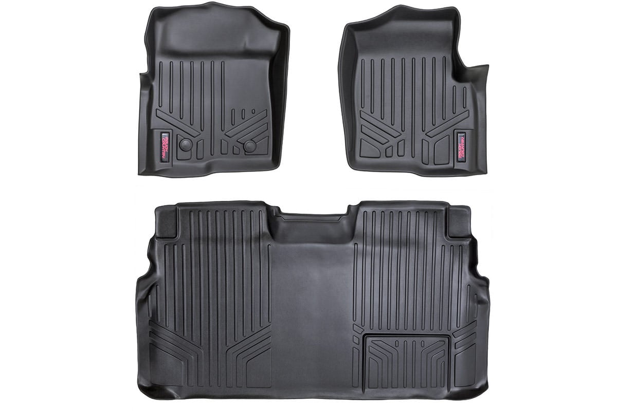 Коврики | Передние и задние | 2 крепежных крючка | Ford F-150 2WD/4WD (2011-2014)