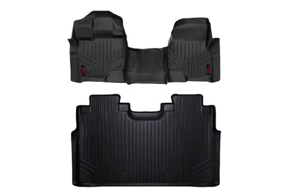 Rough Country Floor Mats | FR & RR | Over Hump | Ford F-150 (15-25)/F-150 Lightning (22-25)/Raptor (17-25) by Rough Country