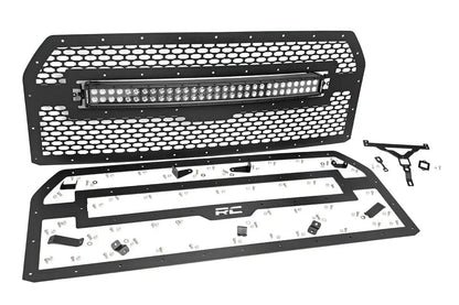 Rough Country Mesh Grille | 30" Dual Row LED | Black | Ford F-150 2WD/4WD (2015-2017) by Rough Country