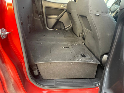Ford Ranger 2019-2023 4th Gen. Super Crew - 100% Second Row Seat Delete Plate System by Goose Gear