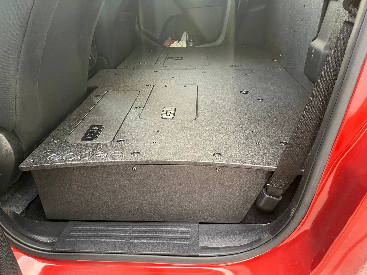 Ford Ranger 2019-2023 4th Gen. Super Crew - 100% Second Row Seat Delete Plate System by Goose Gear
