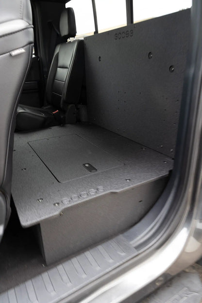 Ford Super Duty F250-F550 2017-Present 4th & 5th Gen. Super Cab - Second Row Seat Delete Plate System by Goose Gear