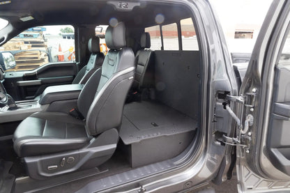 Ford Super Duty F250-F550 2017-Present 4th & 5th Gen. Super Cab - Second Row Seat Delete Plate System by Goose Gear