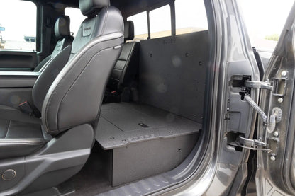Ford Super Duty F250-F550 2017-Present 4th & 5th Gen. Super Cab - Second Row Seat Delete Plate System by Goose Gear