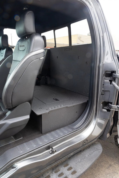 Ford Super Duty F250-F550 2017-Present 4th & 5th Gen. Super Cab - Second Row Seat Delete Plate System by Goose Gear