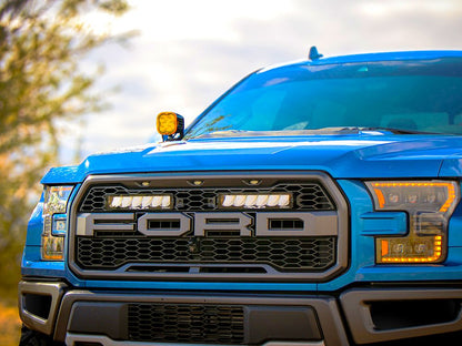 TRIPLE-R-LIGHTS Ford F-150 Raptor Grille Kit with Carbon-6 Spots