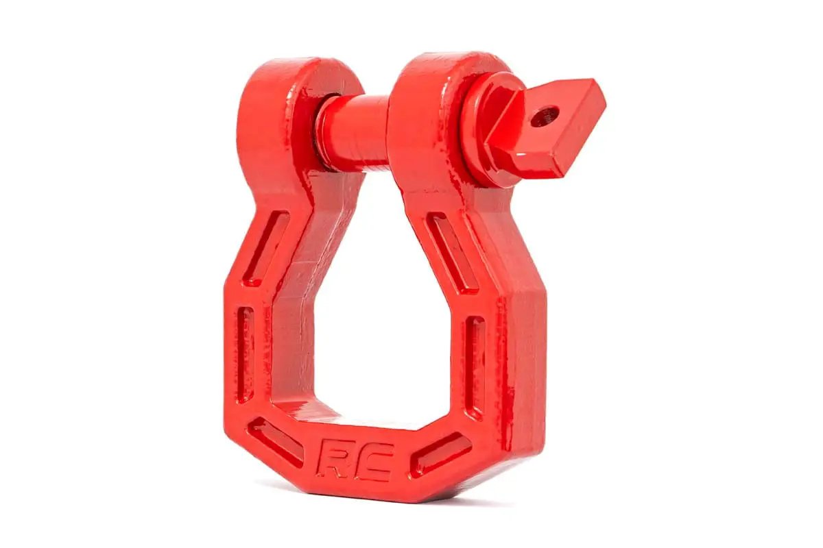 Rough Country D-Ring | Forged | Pair | Red by Rough Country