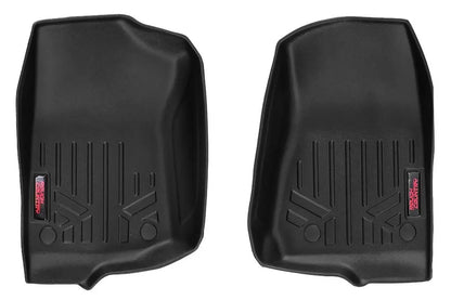 Rough Country Floor Mats | FR | 2 Door | Jeep Gladiator JT (20-24)/Wrangler JL (18-24)/Wrangler Unlimited (18-24) by Rough Country