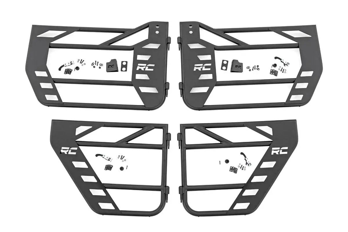 Rough Country Tubular Doors | Front and Rear | Jeep Wrangler JK/Wrangler Unlimited (07-18) by Rough Country