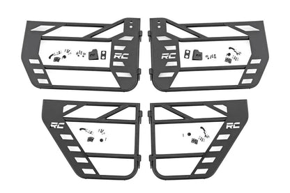 Rough Country Tubular Doors | Front and Rear | Jeep Wrangler JK/Wrangler Unlimited (07-18) by Rough Country