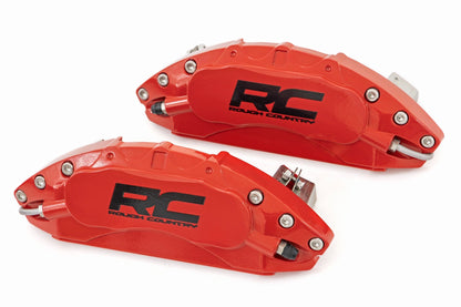 Rough Country Caliper Covers | Front and Rear | Red | Chevy/GMC Sierra 1500 (19-26)/Silverado 1500 (19-26)