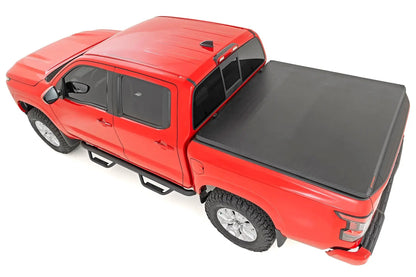 Rough Country Soft Tri-Fold Bed Cover | 5' Bed | Nissan Frontier 2WD/4WD (2022-2026) by Rough Country