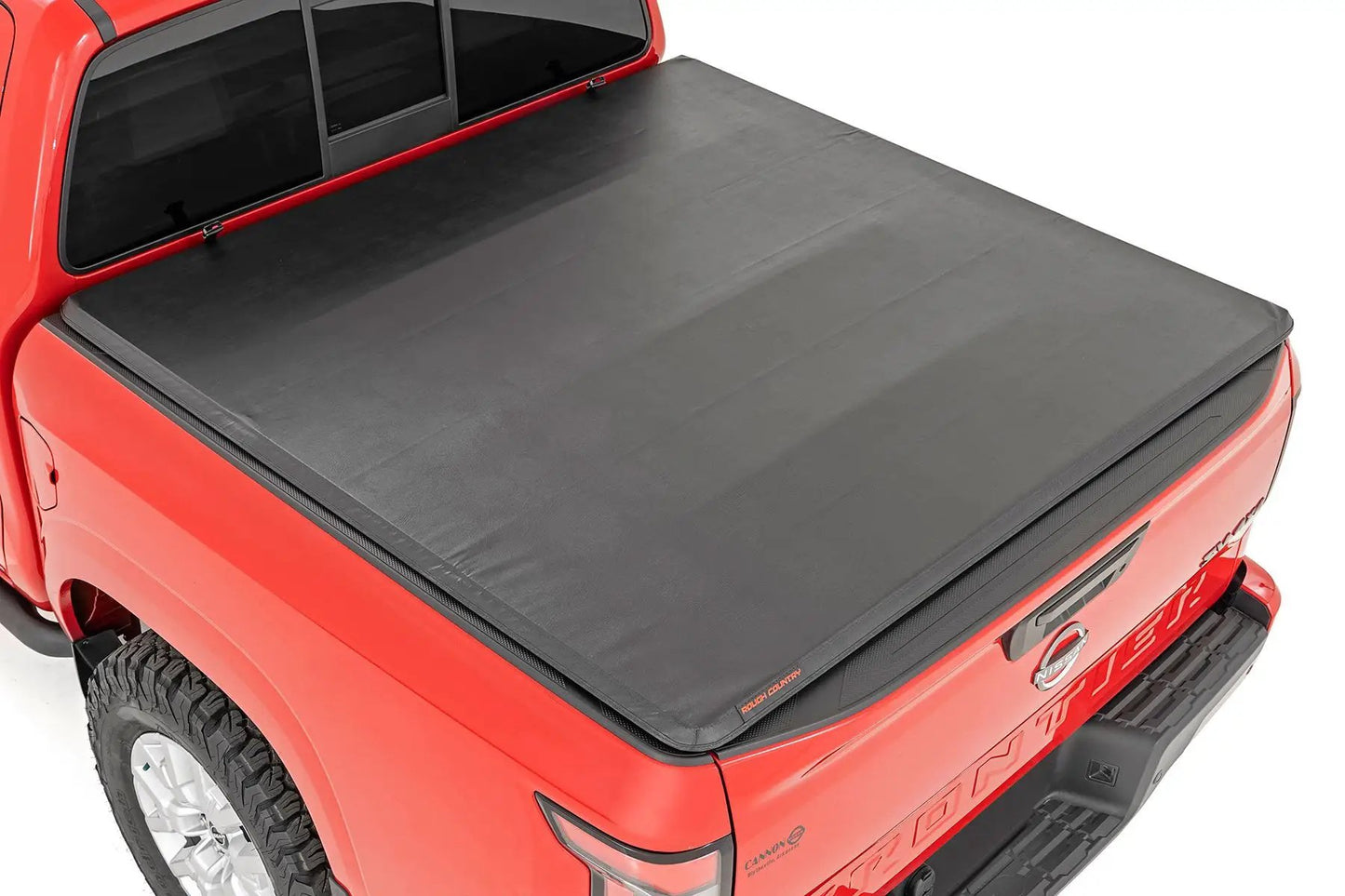 Rough Country Soft Tri-Fold Bed Cover | 5' Bed | Nissan Frontier 2WD/4WD (2022-2026) by Rough Country