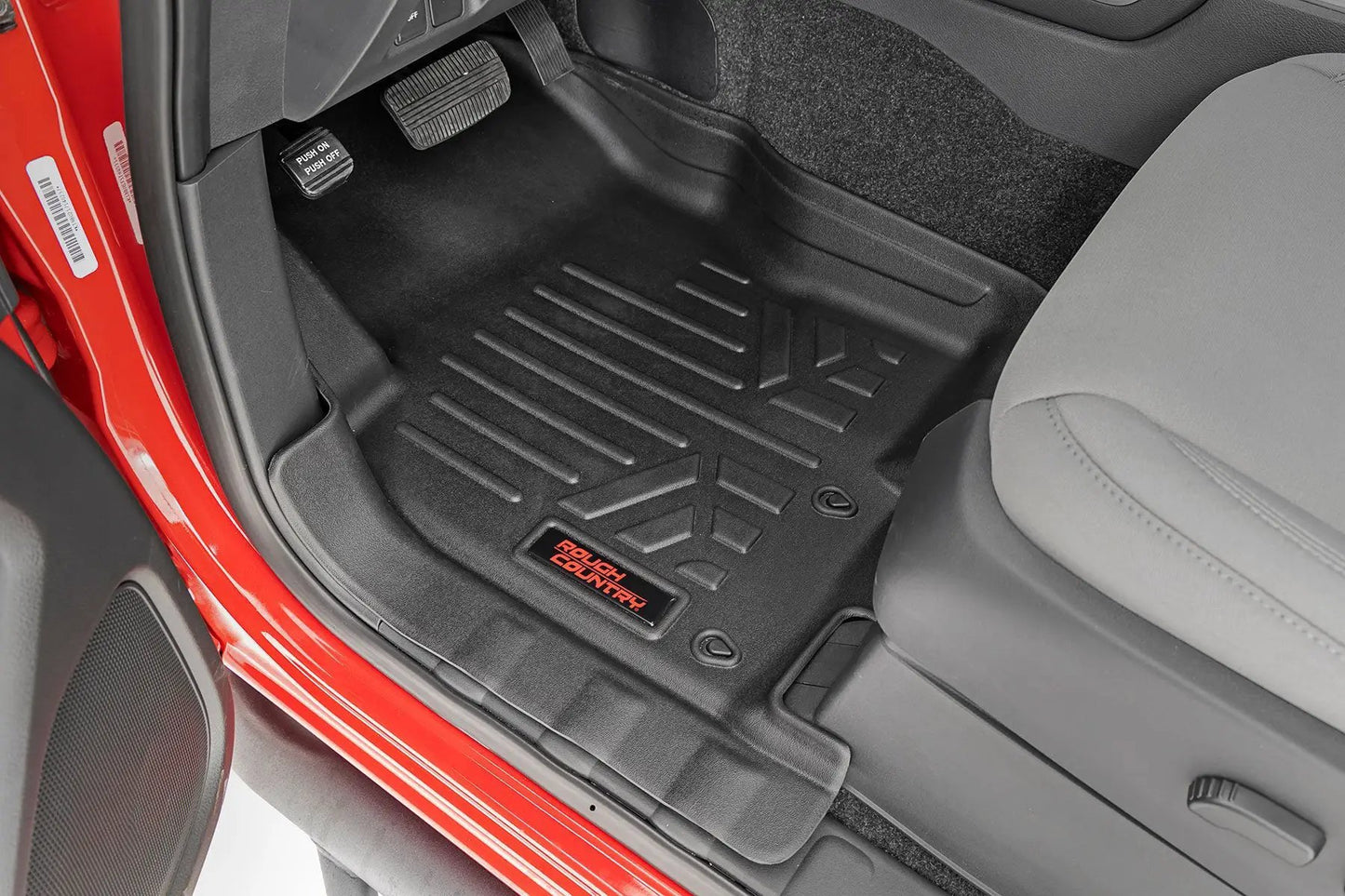 Rough Country Floor Mats | FR & RR | Crew Cab | Nissan Frontier 2WD/4WD (2008-2021) by Rough Country