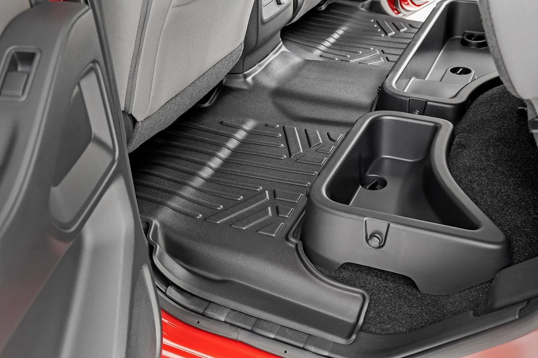 Rough Country Floor Mats | FR & RR | Crew Cab | Nissan Frontier 2WD/4WD (2008-2021) by Rough Country