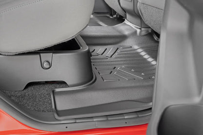Rough Country Floor Mats | FR & RR | Crew Cab | Nissan Frontier 2WD/4WD (2008-2021) by Rough Country