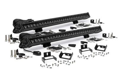 Rough Country LED Light Kit | Grill Mount | 30" Black Single Row Pair | Ford F-250/F-350 Super Duty (11-16) by Rough Country