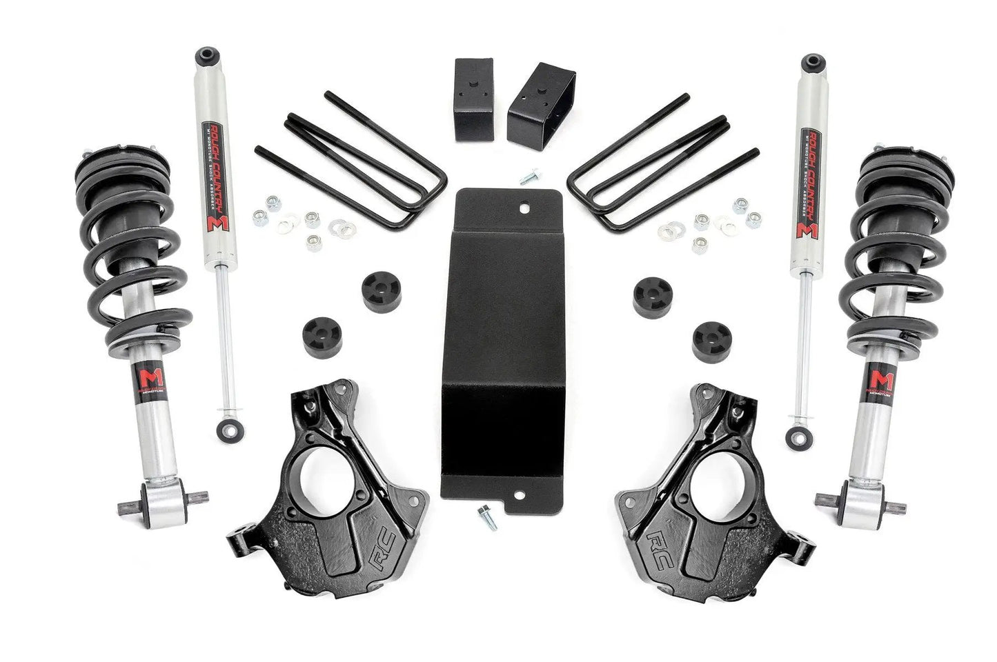 Rough Country 3.5 Inch Lift Kit | Cast Steel LCA | M1 Strut | Chevy/GMC 1500 (07-13) by Rough Country