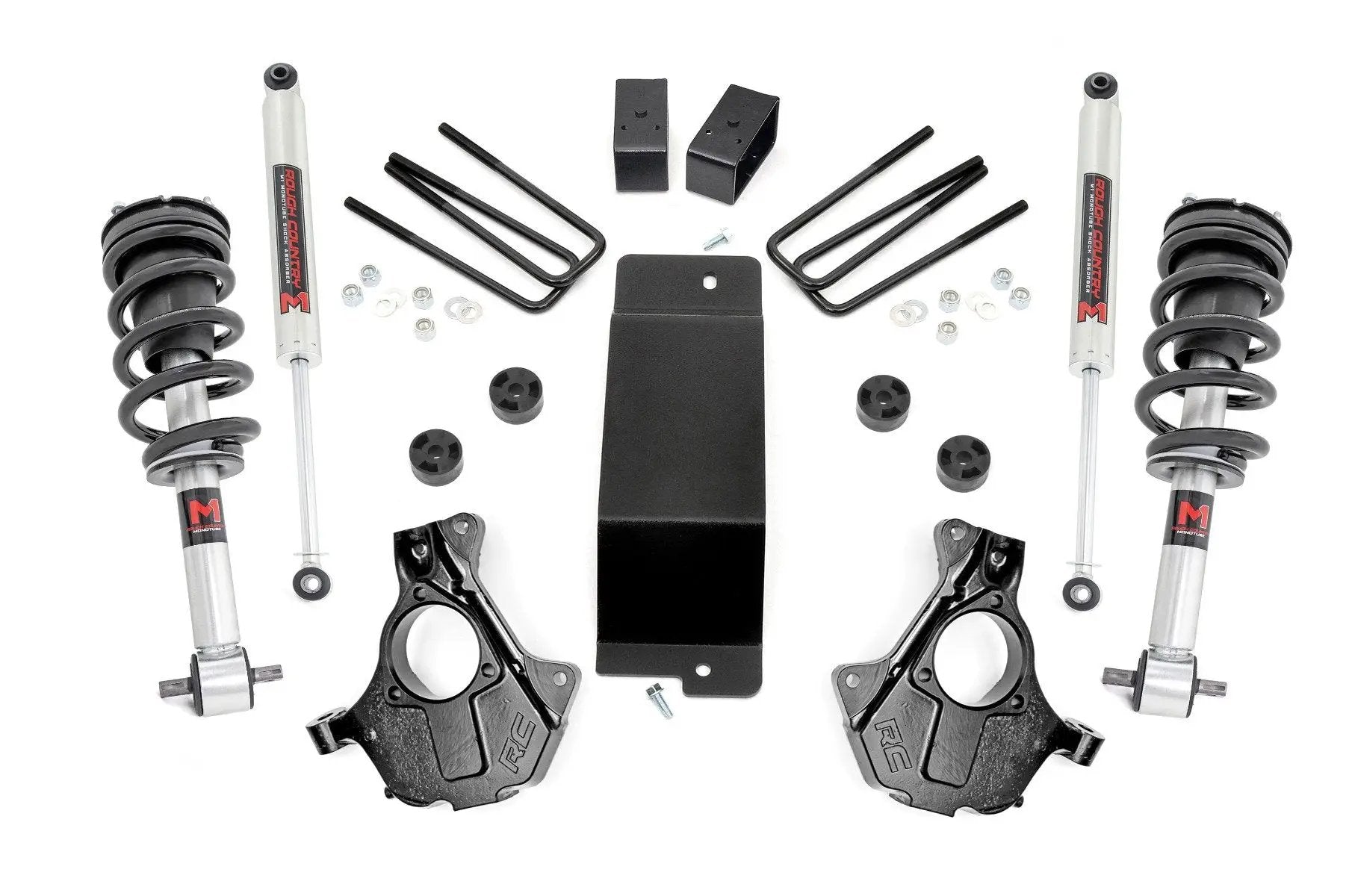 Rough Country 3.5 Inch Lift Kit | Cast Steel LCA | M1 Strut | Chevy/GMC 1500 (07-13) by Rough Country
