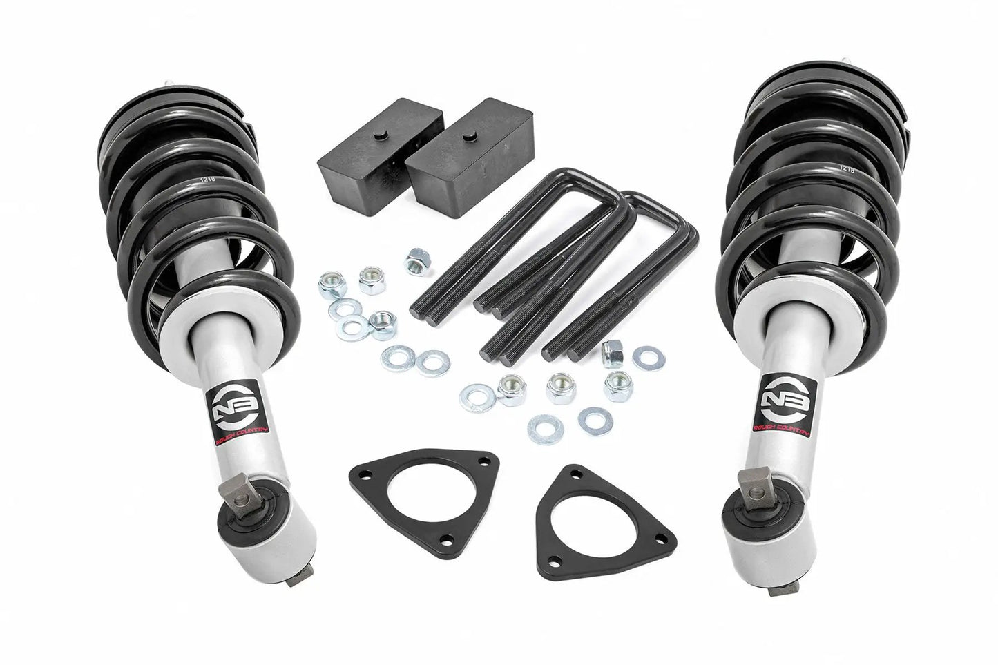 Rough Country 2.5 Inch Lift Kit | Alu/Cast Steel | N3 Strut | Chevy/GMC 1500 (07-18) by Rough Country