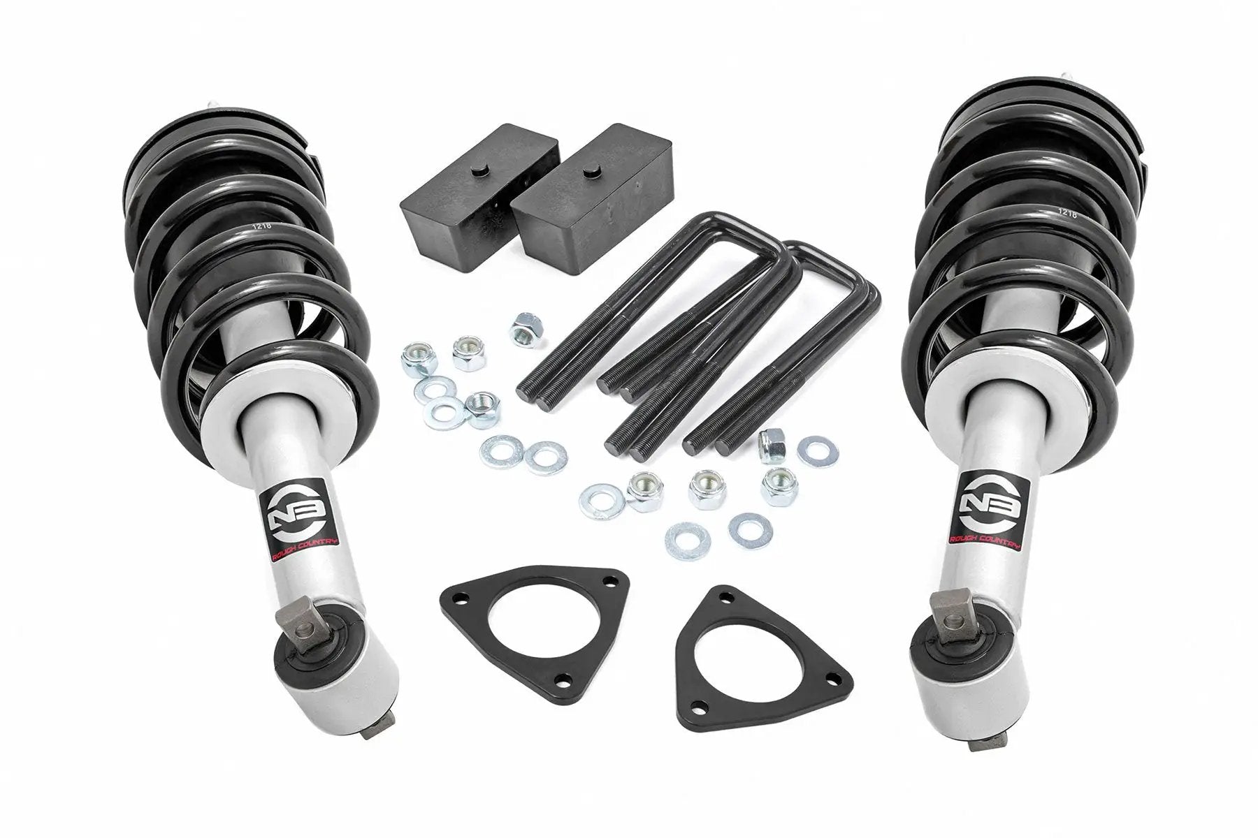 Rough Country 2.5 Inch Lift Kit | Alu/Cast Steel | N3 Strut | Chevy/GMC 1500 (07-18) by Rough Country