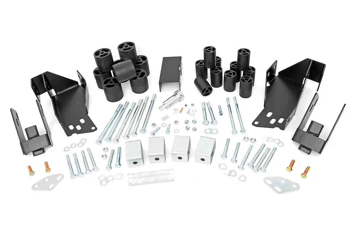 Rough Country 3 Inch Body Lift Kit | Chevy Silverado & GMC Sierra 1500 2WD/4WD (2007-2013) by Rough Country