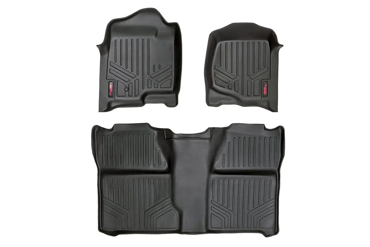 Rough Country Floor Mats | FR & RR | Crew Cab | Chevy/GMC 1500/2500HD (07-14) by Rough Country