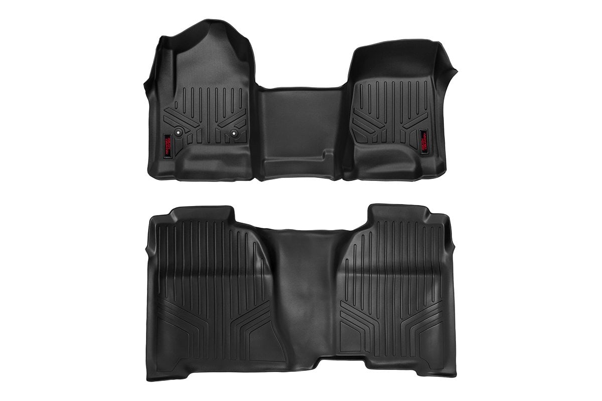 Tapetes | Delanteros y Traseros | Sobre Elevación Central | Doble Cabina | Chevy/GMC 1500/2500HD/3500HD 2WD/4WD