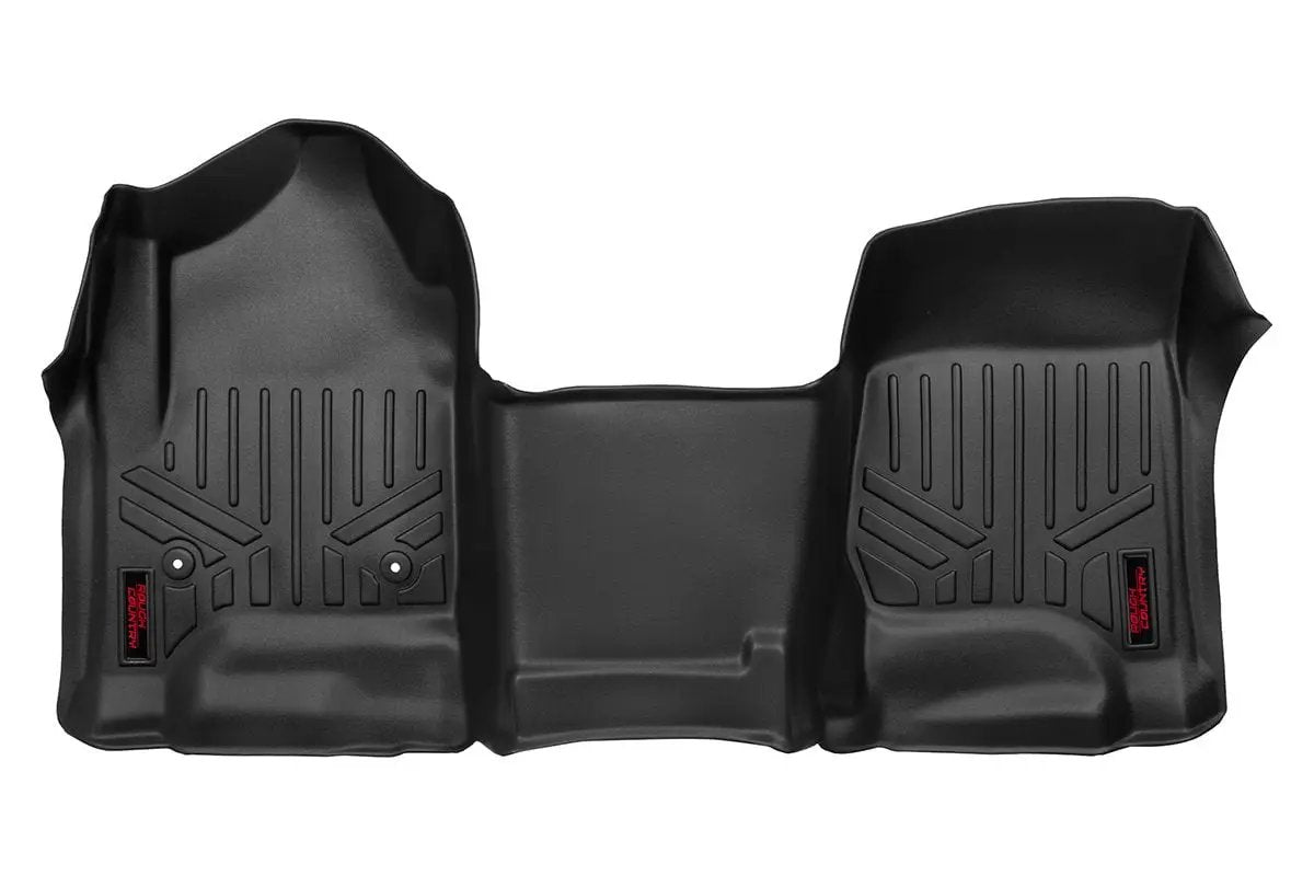 Rough Country Floor Mats | FR | Over Hump | Chevy/GMC 1500/2500HD/3500HD (14-19 & Classic) by Rough Country
