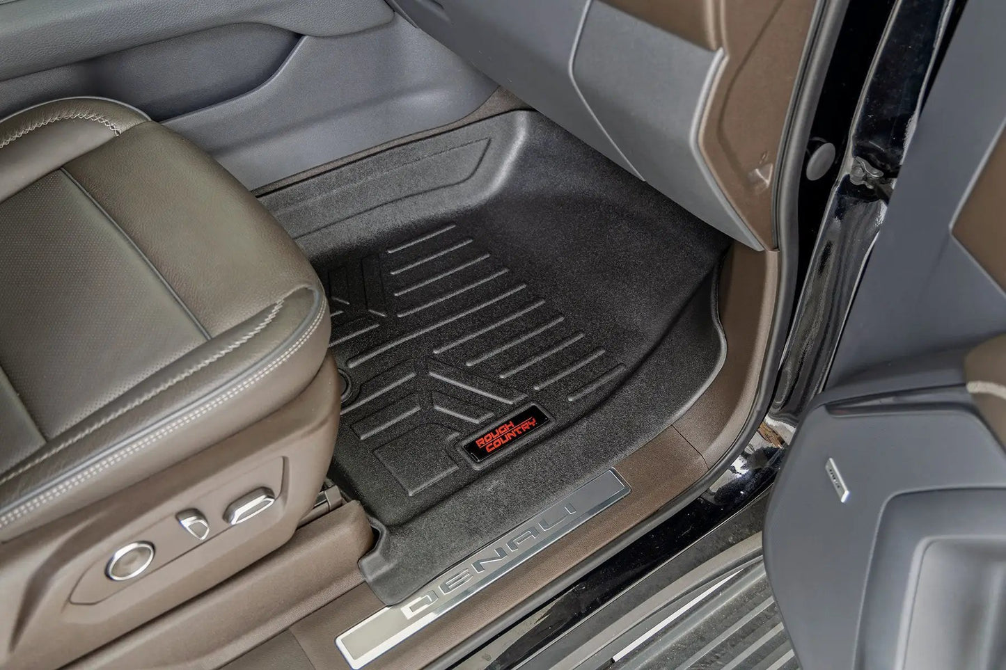 Rough Country Floor Mats | FR & RR | FR/RR Bucket | Chevy/GMC Tahoe/Yukon 2WD/4WD (21-26) by Rough Country