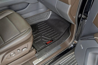 Rough Country Floor Mats | FR & RR | FR/RR Bucket | Chevy/GMC Tahoe/Yukon 2WD/4WD (21-26) by Rough Country