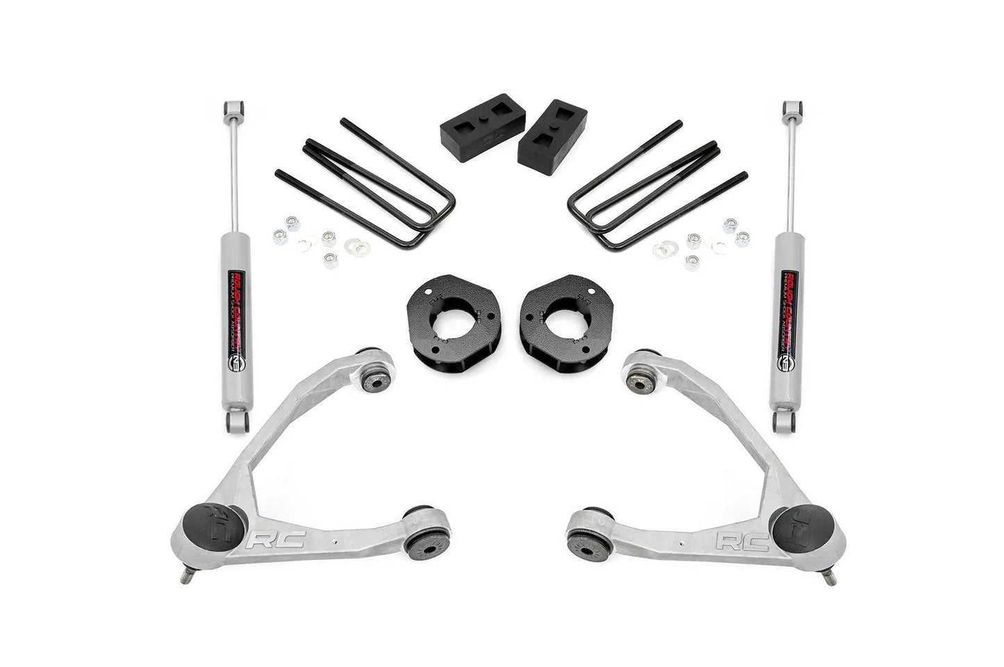 Rough Country 3.5 Inch Lift Kit | Forged UCA | Cast Steel | Chevy/GMC 1500 (07-16) by Rough Country