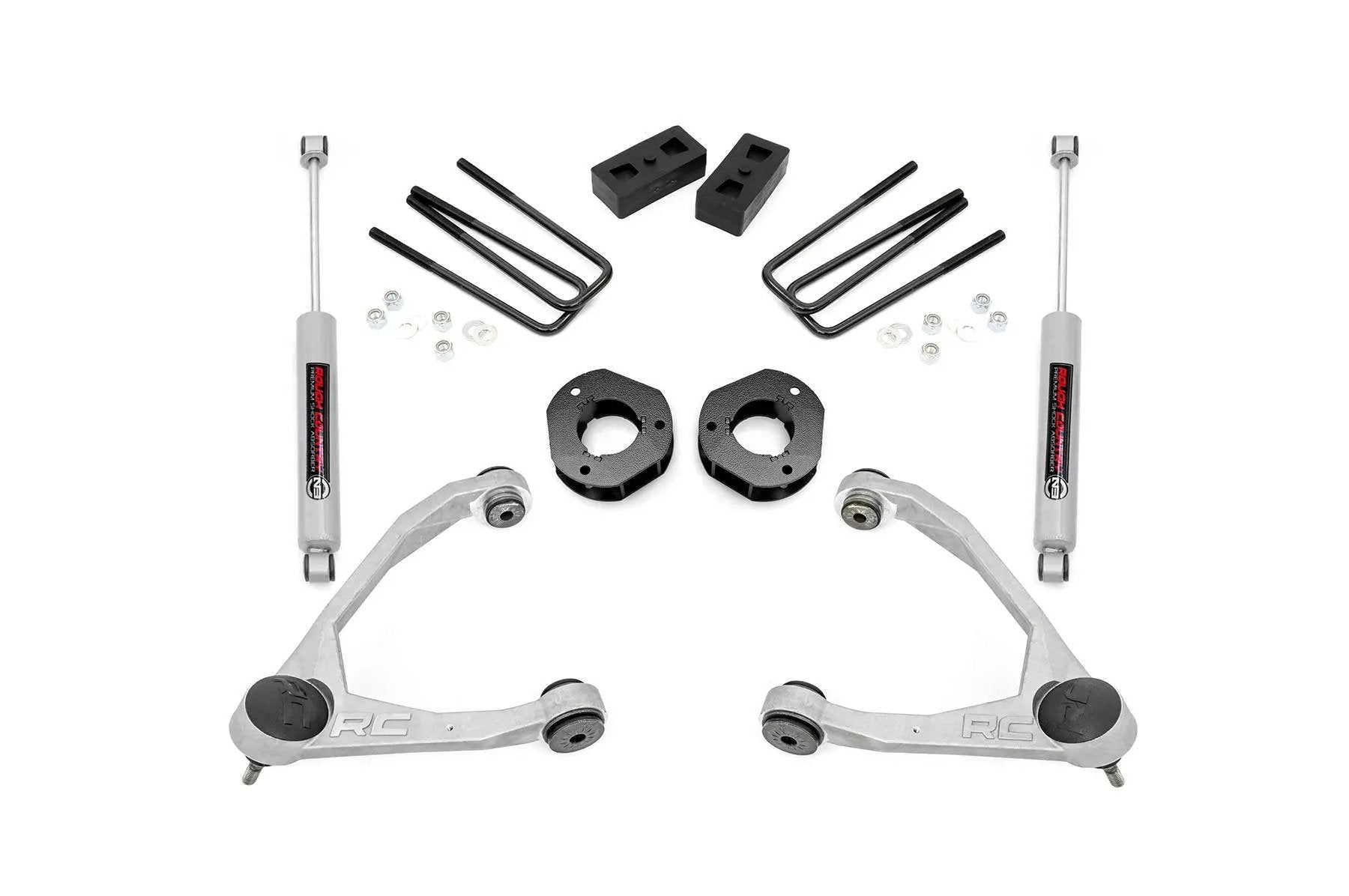 Rough Country 3.5 Inch Lift Kit | Forged UCA | Cast Steel | Chevy/GMC 1500 (07-16) by Rough Country