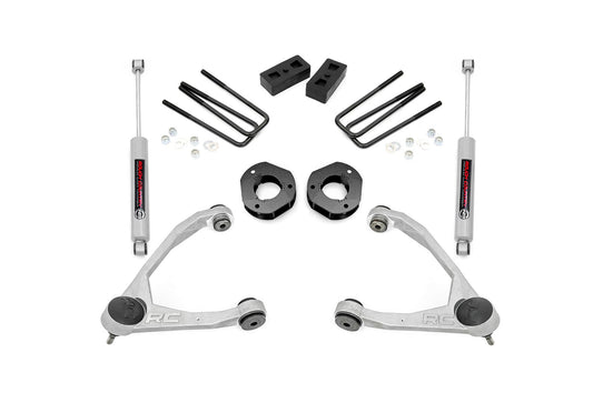 Kit de elevación de 3.5 pulgadas | Brazos de control superiores forjados | Acero fundido | Chevy/GMC 1500 (07-16)